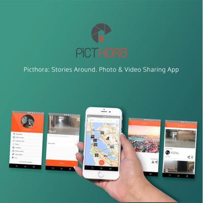 location based photo video sharing ios android mobile application development